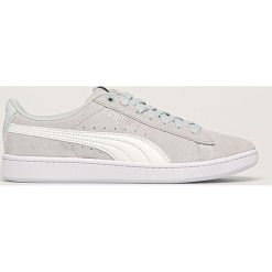 Puma - Buty Vikky v2. Szare buty sportowe damskie Puma, bez wzorów, ze skóry, sportowe. Za 229,90 zł.