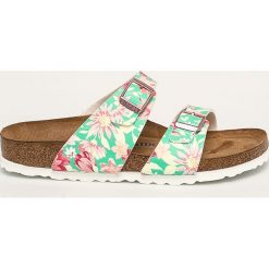 Birkenstock - Klapki Sydney. Zielone klapki damskie Birkenstock, bez wzorów, z gumy, bez obcasa, na obcasie. Za 339,90 zł.