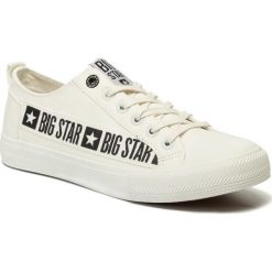 Trampki BIG STAR - EE174070 White. Białe półbuty męskie BIG STAR, na co dzień, bez wzorów, z gumy, klasyczne, bez zapięcia. Za 129,00 zł.
