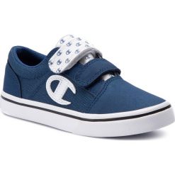 Tenisówki CHAMPION - 360 Velcro Canvas S31500-S19-BS036 Rbl. Niebieskie trampki chłopięce Champion, bez wzorów, z gumy, na rzepy. W wyprzedaży za 109,00 zł.