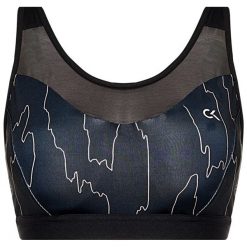 Biustonosz top Calvin Klein Performance 00GWS0K136. Czarne topy damskie Calvin Klein Performance, xs, bez wzorów, z elastanu, bez kołnierzyka. Za 269,00 zł.