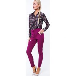Spodnie eleganckie fioletowe MP44422. Fioletowe spodnie damskie Fasardi, s. Za 69,00 zł.