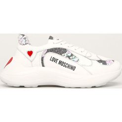Love Moschino - Buty. Białe buty sportowe damskie Love Moschino, bez wzorów, z gumy, sportowe. Za 929,90 zł.