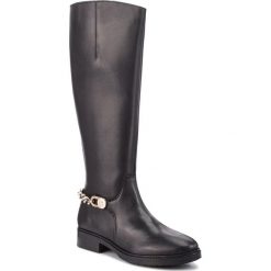 Buty zimowe damskie: Oficerki TOMMY HILFIGER - Chain Long Boot L FW0FW03312 Black 990