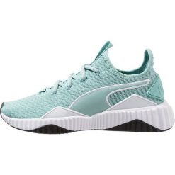 Puma DEFY Obuwie treningowe aquifer/white. Zielone buty sportowe damskie Puma, z materiału. Za 419,00 zł.