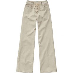 Dżinsy "Strand Lace" - Flared fit - w kolorze beżowym. Brązowe jeansy damskie Denim Special, l. W wyprzedaży za 193,95 zł.