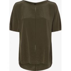 Marc Cain Sports - Bluzka damska, zielony. Zielone bluzki damskie Marc Cain Sports, bez wzorów, eleganckie, bez kołnierzyka, bez rękawów. Za 579,95 zł.