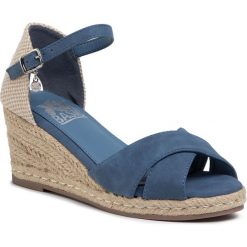 Espadryle XTI - 34230 Jenas. Niebieskie espadryle damskie Xti, bez wzorów, ze skóry ekologicznej, bez obcasa, na obcasie. W wyprzedaży za 179,00 zł.