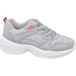 Sneakersy damskie Graceland popielate. Szare sneakersy damskie Graceland, z materiału. Za 119,90 zł.
