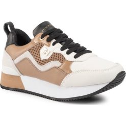 Sneakersy TOMMY HILFIGER - Tommy Dress City Sneaker FW0FW04604 Tiger's Eye GEZ. Pomarańczowe półbuty damskie TOMMY HILFIGER, z zamszu. Za 449,00 zł.