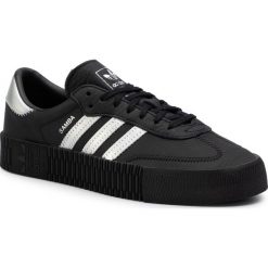 Buty adidas - Sambarose W EE4682 Cblack/Silvmt/Cblack. Czarne buty sportowe damskie Adidas, bez wzorów, ze skóry, sportowe. W wyprzedaży za 259,00 zł.
