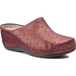 Klapki damskie: Klapki BERKEMANN – Jada 01753 Bordeaux Snow 297