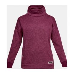 Bluzy sportowe damskie: Under Armour Bluza damska Sweater Fleece Funnel Neck bordowa r. XS (1302202-025)