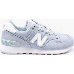New Balance - Buty WL574CHF. Szare buty sportowe damskie marki New Balance, z gumy. W wyprzedaży za 279,90 zł.