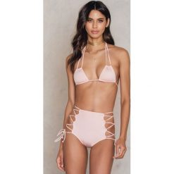 Stroje dwuczęściowe damskie: Hot As Hell Dół bikini Hi-Kini – Pink