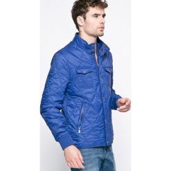 Trussardi Jeans - Kurtka. Niebieskie płaszcze męskie Trussardi Jeans, s, bez wzorów, z poliesteru, krótkie, bez kaptura. W wyprzedaży za 499,90 zł.
