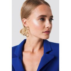 Kolczyki damskie: NA-KD Accessories Łączone kolczyki – Gold