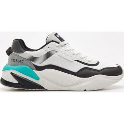 Sneakersy TX-534C - Turkusowy. Niebieskie sneakersy męskie Cropp, bez zapięcia. Za 139,99 zł.