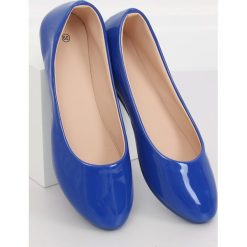 Baleriny damskie kobaltowe JX76P T.BLUE. Niebieskie baleriny damskie obuwie damskie, bez wzorów, ze skóry ekologicznej, klasyczne, bez obcasa. Za 58,83 zł.