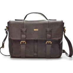 Torba / teczka męska do ręki i na ramię vintage Solier S14 Lanark - Brązowy. Pomarańczowe torby męskie skórzane Solier, w paski, z jeansu, vintage. Za 169,99 zł.