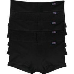 Figi "french" (5 par) bonprix czarny. Czarne figi damskie marki bonprix, z aplikacjami. Za 44,95 zł.