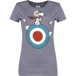 Fistaszki Snoopy - Target Koszulka damska jasnofioletowy (Lilac). Fioletowe bluzki z odkrytymi ramionami Fistaszki, xs, z nadrukiem, z okrągłym kołnierzem. Za 74,90 zł.