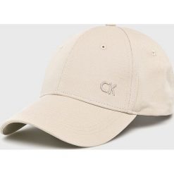 Calvin Klein Jeans - Czapka. Brązowe czapki męskie marki Calvin Klein Jeans, z bawełny. Za 119,90 zł.