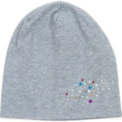 Czapki damskie: Art of Polo Czapka damska beanie Kolorowe Szkiełka szara