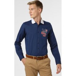 Nils Sundström - Koszula męska, niebieski. Niebieskie koszule męskie Nils Sundström, m, z nadrukiem, z bawełny, polo, bez rękawów. Za 29,95 zł.
