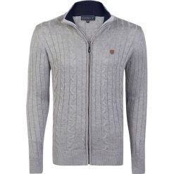 Kardigan "Stance" w kolorze szarym. Szare kardigany męskie Sir Raymond Tailor, s, z aplikacjami, z dzianiny, ze stójką. W wyprzedaży za 217,95 zł.