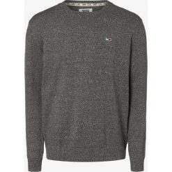 Tommy Jeans - Sweter męski, szary. Szare swetry męskie Tommy Jeans, xxl, z haftami, z bawełny, bez kołnierzyka, bez kaptura. Za 399,95 zł.