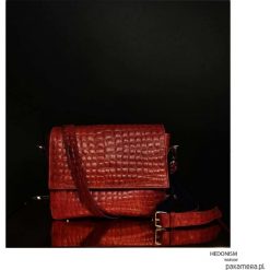 Listonoszka croco effect, limited edition!. Różowe listonoszki damskie Pakamera, bez wzorów, ze skóry, zamszowe, bez dodatków. Za 890,00 zł.