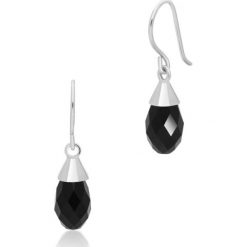 Zjawiskowe Srebrne Kolczyki - srebro 925, Swarovski. Szare kolczyki damskie W.KRUK, z topazem, srebrne. Za 109,00 zł.