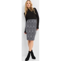 Ołówkowa spódnica z żakardu. Szare spódniczki marki Orsay, xs, z elastanu, boho, z podwyższonym stanem, midi. Za 59,99 zł.