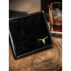 Portfel męski skórzany RFID Buffalo Wild czarny - Czarny. Czarne portfele męskie BUFFALO WILD, bez wzorów, ze skóry. Za 49,99 zł.