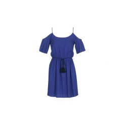 Sukienki krótkie Moony Mood IFATEM. Niebieskie sukienki damskie marki Moony Mood, s, bez wzorów, bez kołnierzyka, z krótkim rękawem, krótkie, mini. Za 59,60 zł.
