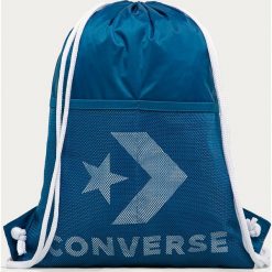 Converse - Plecak. Niebieskie plecaki damskie Converse, z nadrukiem, z poliesteru. Za 79,90 zł.