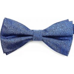 Niebieska Męska Mucha - VERNON - Paisley, Orientalna MUVRN0055. Niebieskie muszki męskie Vernon, w paski, eleganckie. Za 29,00 zł.