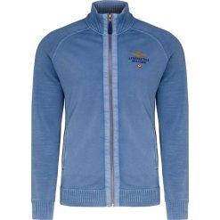 Sweter AERONAUTICA MILITARE Niebieski. Niebieskie swetry męskie marki Aeronautica Militare, bez wzorów, z bawełny, ze stójką, bez kaptura. Za 690,00 zł.