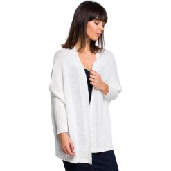 Kardigan oversize - biały. Białe swetry damskie BE, s, bez wzorów. Za 159,00 zł.