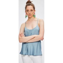 Answear - Top. Szare topy damskie ANSWEAR, m, z elastanu, z okrągłym kołnierzem. W wyprzedaży za 39,90 zł.