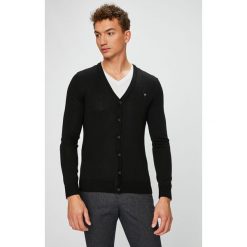 Guess Jeans - Kardigan. Czarne kardigany damskie marki Guess Jeans, xl, z aplikacjami, z wełny. W wyprzedaży za 239,90 zł.