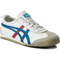 Sneakersy ONITSUKA TIGER - Mexico 66 DL408 White/Blue 0146. Białe półbuty damskie Onitsuka Tiger, ze skóry. W wyprzedaży za 289,00 zł.
