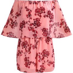 Kombinezony damskie: Missguided Petite BANDEAU LARGE FRILL BLOSSOM Kombinezon pink