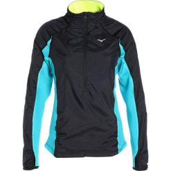 Mizuno STATIC Koszulka sportowa black/tile blue. Czarne t-shirty damskie marki Mizuno, m, z poliesteru, z długim rękawem. W wyprzedaży za 151,60 zł.