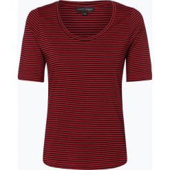 Franco Callegari - T-shirt damski, czerwony. Czerwone t-shirty damskie Franco Callegari, w paski, z bawełny, bez kołnierzyka. Za 59,95 zł.