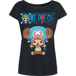 Bluzki asymetryczne: One Piece Chopper Koszulka damska czarny