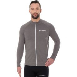 Bejsbolówki męskie: Brubeck Bluza męska active wool szara r. XL (LS13330)