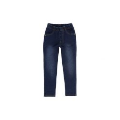 Spodnie dziewczęce legginsy. Niebieskie legginsy dziewczęce marki TXM. Za 23,99 zł.