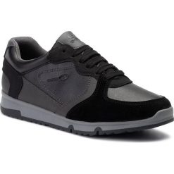 Sneakersy GEOX - U Wilmer A U943XA 0BCME C9270 Black/Anthracite. Czarne sneakersy męskie Geox, na co dzień, bez wzorów, z zamszu, bez zapięcia. W wyprzedaży za 219,00 zł.